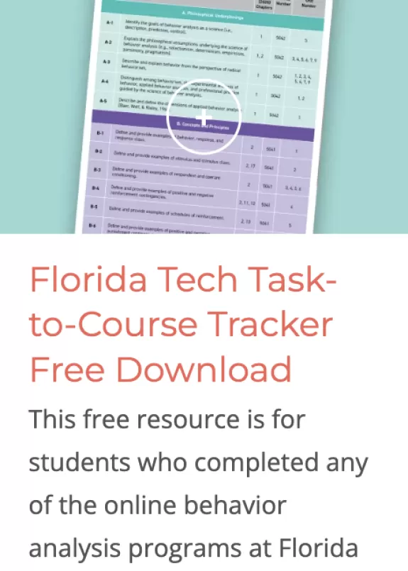 Florida Tech ABA Online Task Tracker 5th ed