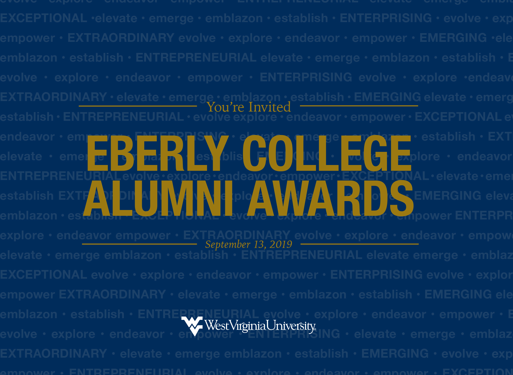 2019 Alumni Awards Invitation