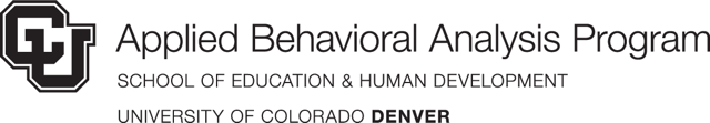 University of Colorado Applied Behavioral Analysis Program