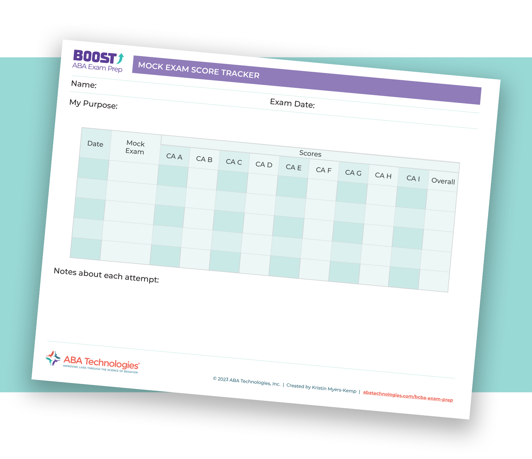 Mock Exam Score Tracker