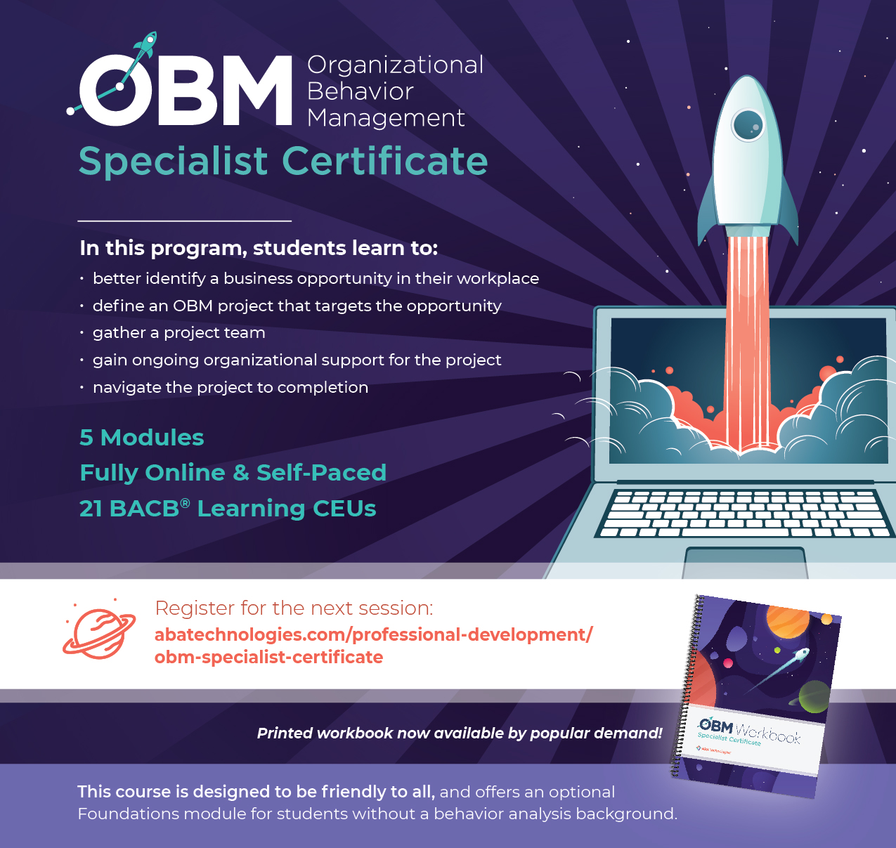 OBM Specialist Certificate flyer