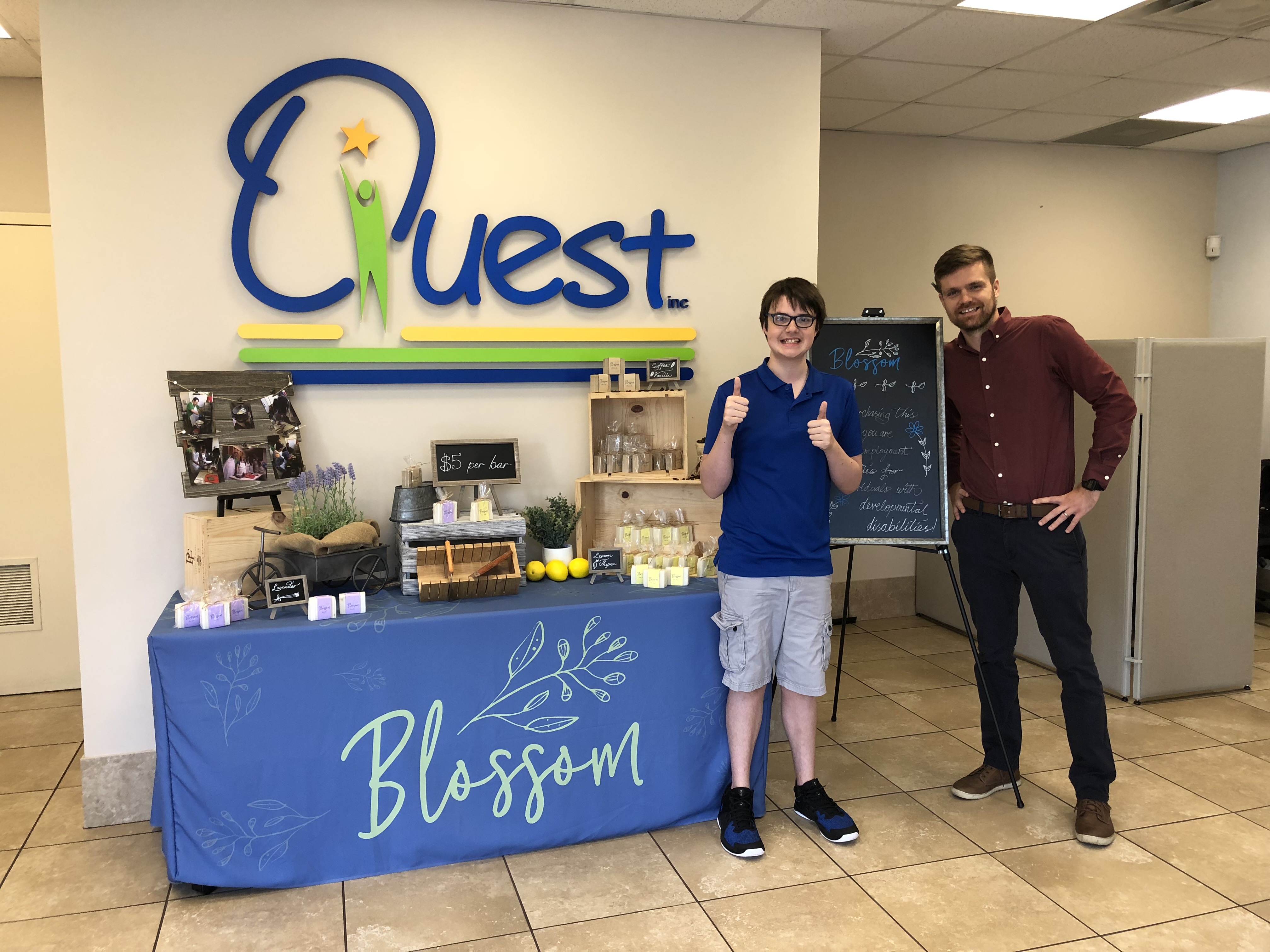 Blossom first booth
