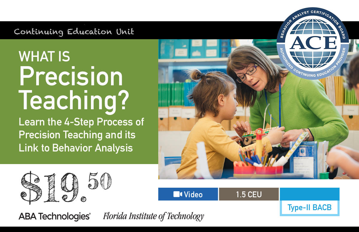 What is precision teaching continuing education ad