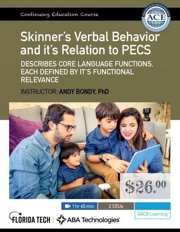 Skinner Verbal Behavior And PECS Course Image