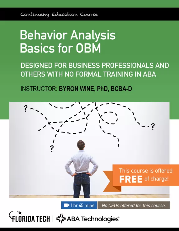 Behavior Analysis Basics for OBM 