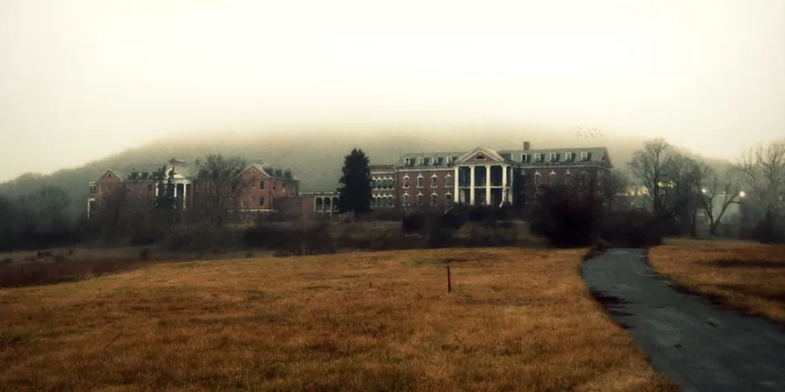 DeJarnette Sanitarium in the Fog, Virginia