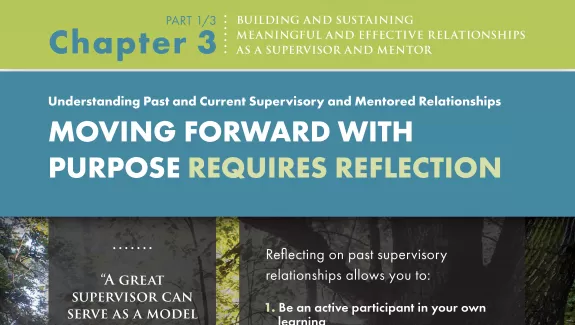 Building and Sustaining Relationships Supervisor Mentor chapter 3 part 1/3 infographic 