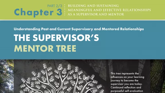 Building and Sustaining Relationships Supervisor Mentor chapter 3 part 3/3 infographic 