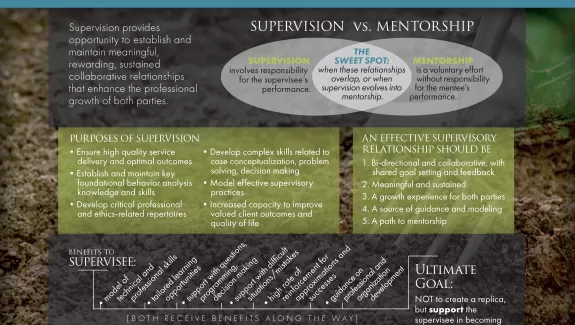 Building and Sustaining Relationships Supervisor Mentor chapter 1 part 2 infographic