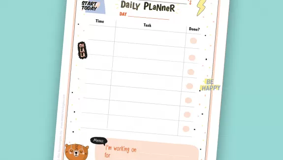 Daily Planner for kids 