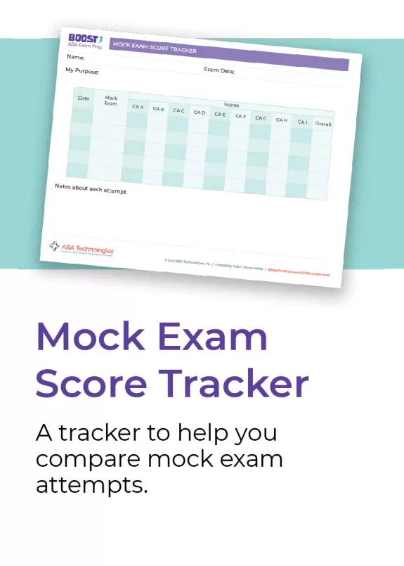 Mock exam score tracker tool
