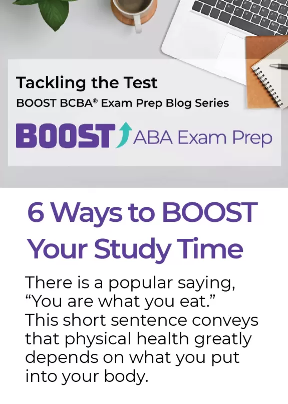 6 ways to BOOST your study time There is a popular saying "you are what you eat." this short sentence conveys that physical health greatly depends on what you put into your body.