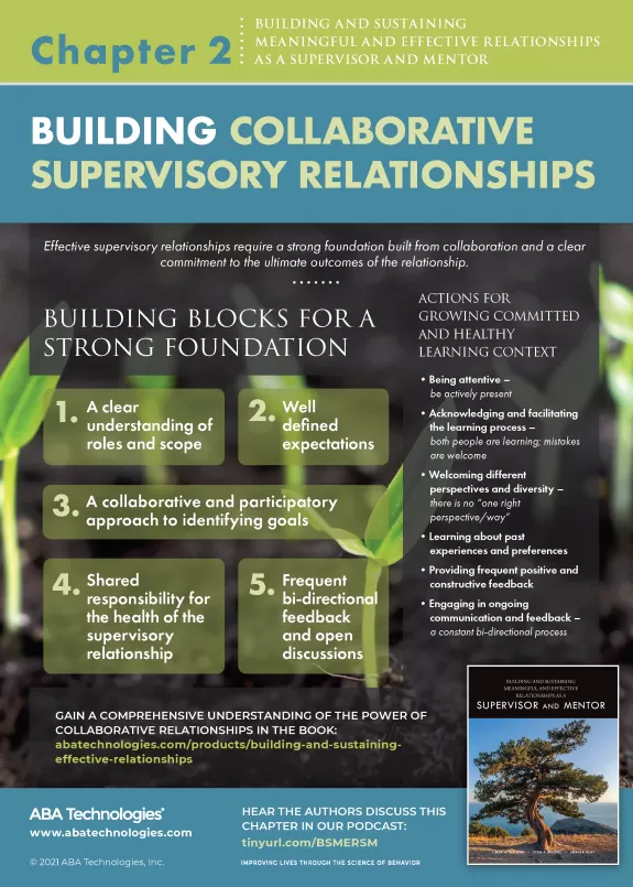 Building and Sustaining Relationships Supervisor Mentor_ch2 infographic