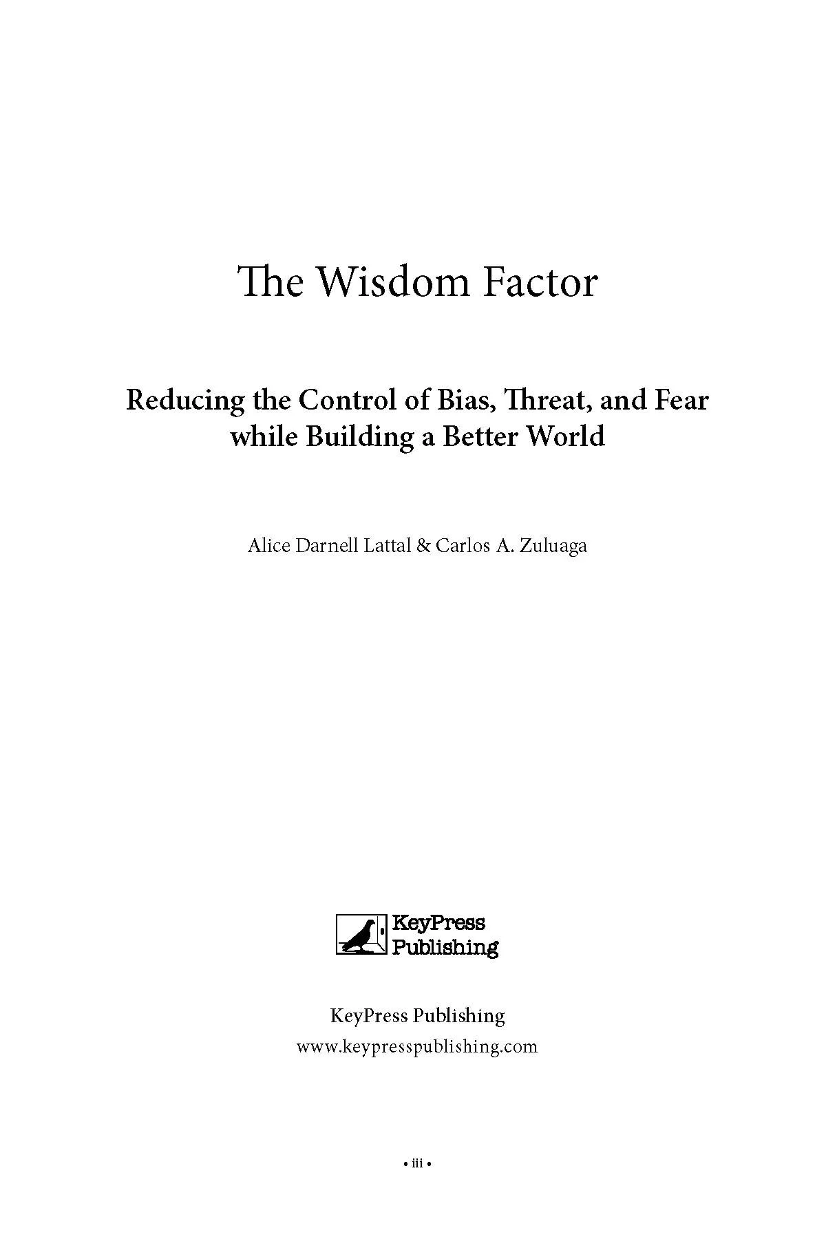 The Wisdom factor cover page
