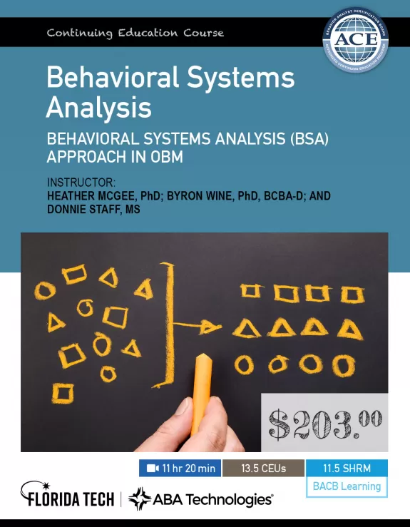 Behavioral Systems Analysis Course image