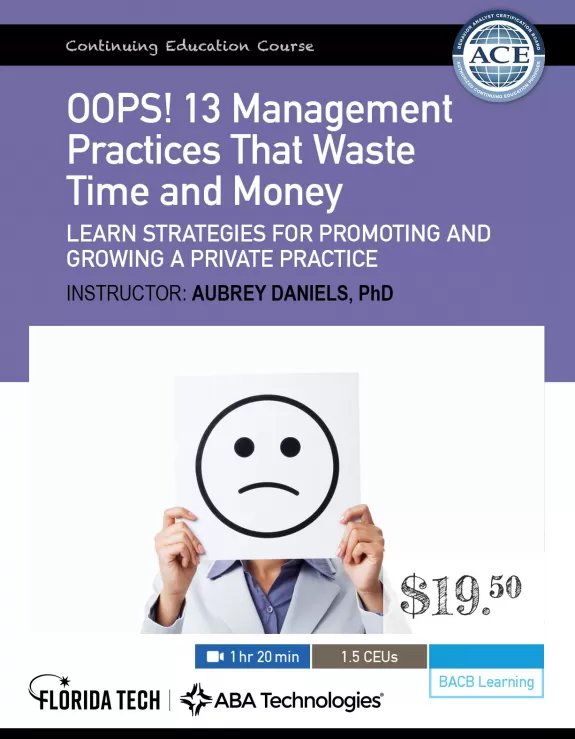 Oops, 13 Management Practices Course Image