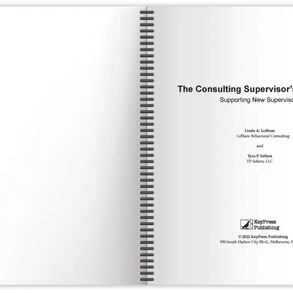 Consulting Supervisor's Workbook Title Page Image