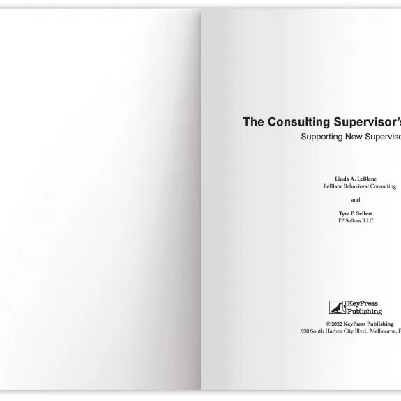 Consulting Supervisor's Workbook PB Title Page Image