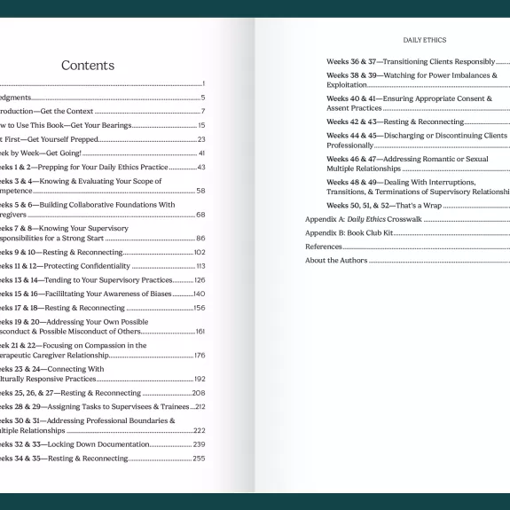 Table of Contents Daily Ethics