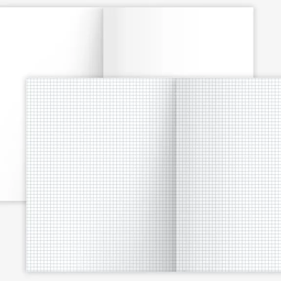 Paperback inside grid planner