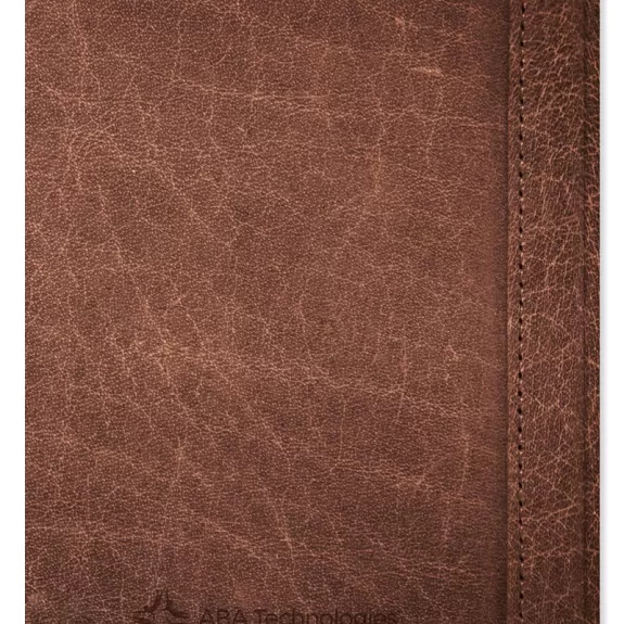 Planner Paperback Brown Leather Back Image