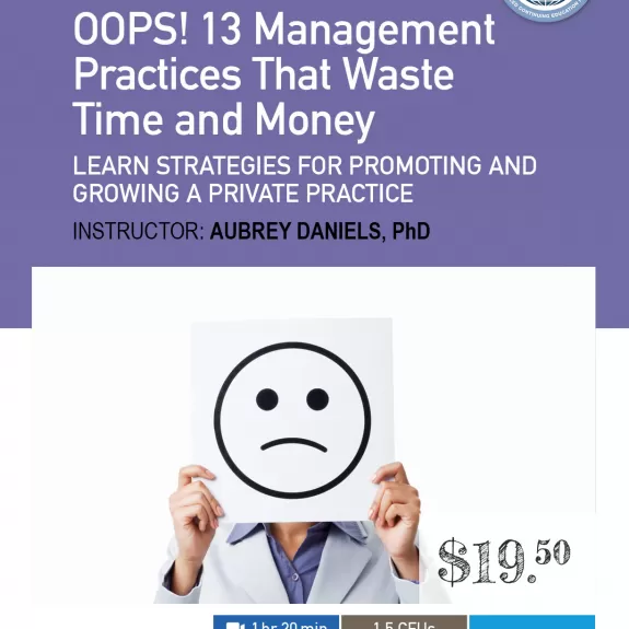Oops, 13 Management Practices Course Image