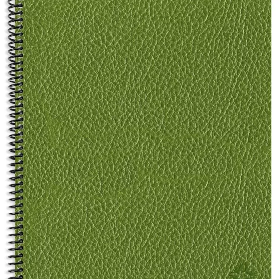 Planner Green Leather Front Image