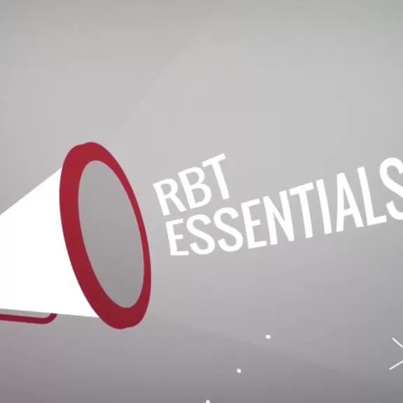 megaphone with the words "RBT Essentials" 