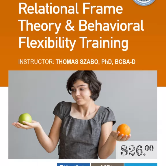 Relational Frame Theory and Behavioral Flexibility Training 